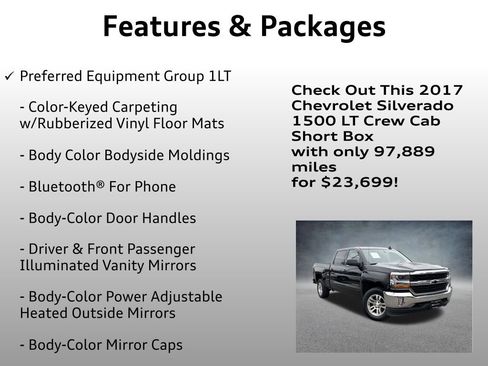 Used 2017 Chevrolet Silverado 1500 LT w/ All Star Edition AWD/4WD image 8