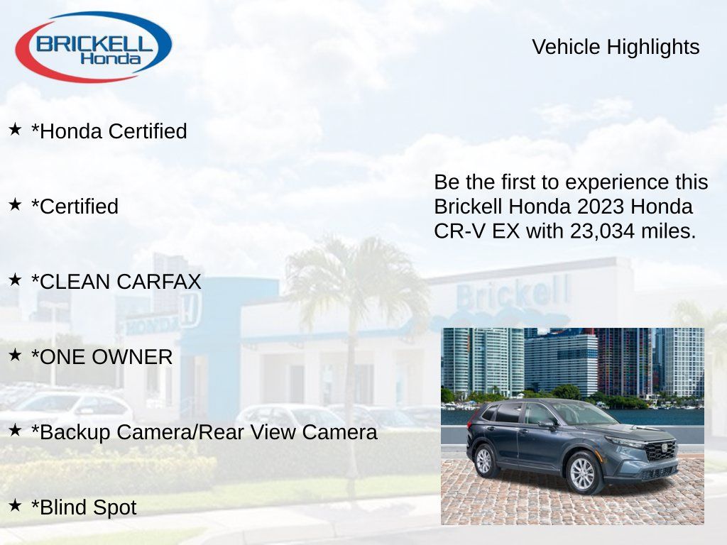 Certified 2023 Honda CR-V EX image 9