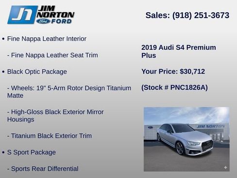 Used 2019 Audi S4 Premium Plus w/ Premium Plus Package AWD/4WD image 8