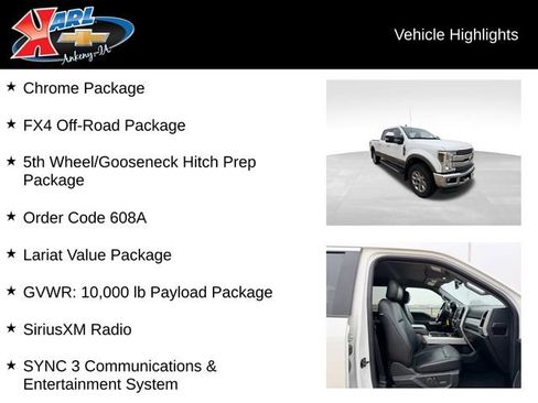 Used 2019 Ford F250 Lariat w/ Chrome Package image 2