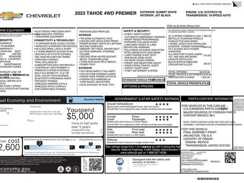 Used 2023 Chevrolet Tahoe Premier AWD/4WD image 10