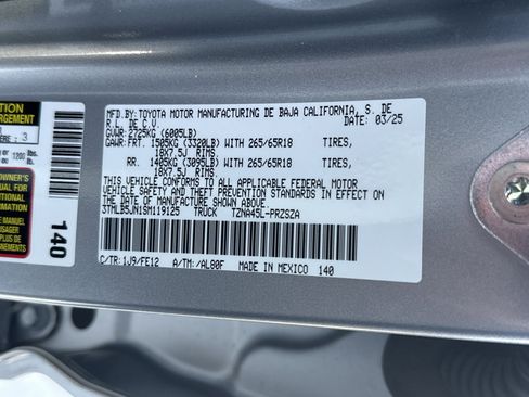 Certified 2025 Toyota Tacoma TRD Sport image 34