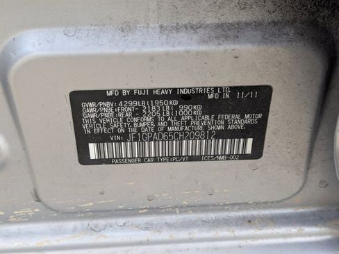 Used 2012 Subaru Impreza 2.0i Premium image 14