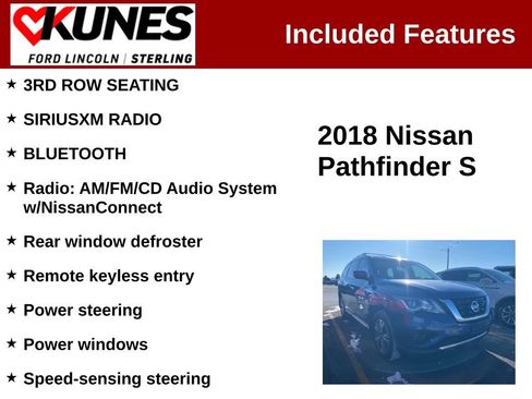 Used 2018 Nissan Pathfinder S image 2