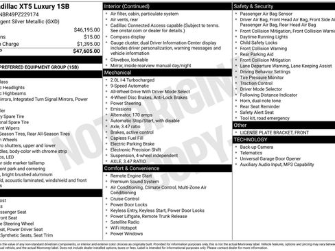 Certified 2023 Cadillac XT5 Luxury AWD/4WD image 44