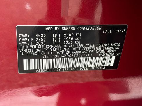 Used 2025 Subaru Legacy Premium AWD/4WD image 28