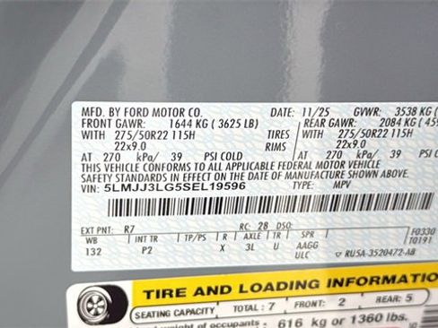 New 2025 Lincoln Navigator L Reserve w/ Jet Appearance Package image 35