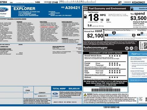 Used 2019 Ford Explorer Platinum image 2