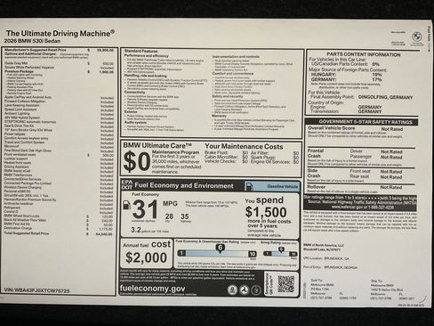 New 2026 BMW 530i w/ Premium Package image 36