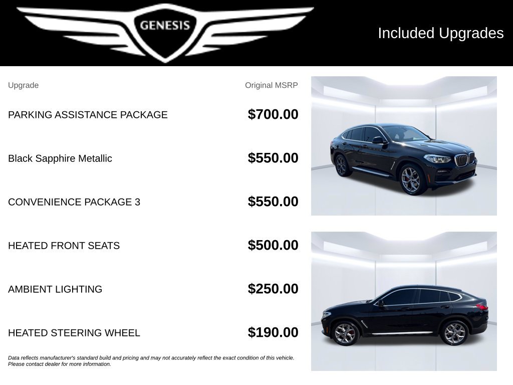 Used 2021 BMW X4 xDrive30i AWD/4WD image 2
