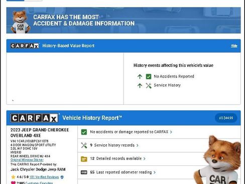 Used 2023 Jeep Grand Cherokee Overland w/ Luxury Tech Group IV image 11