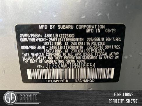 Used 2024 Subaru Forester Touring w/ Convenience Package AWD/4WD image 31