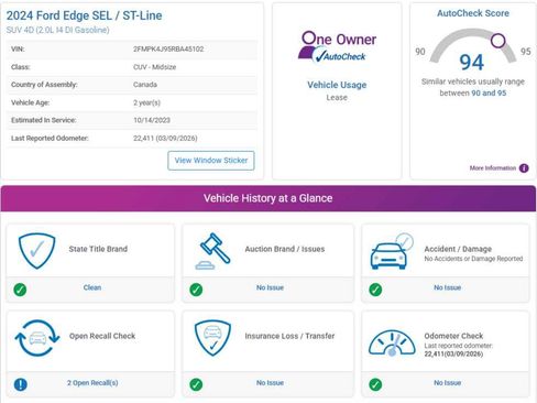 Used 2024 Ford Edge SEL w/ Convenience Package AWD/4WD image 4