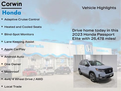 Used 2023 Honda Passport Elite image 6