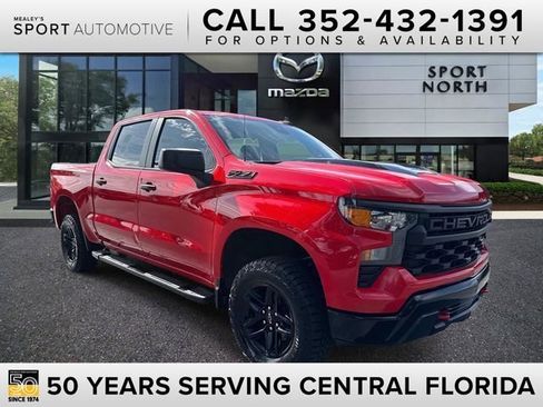Certified 2023 Chevrolet Silverado 1500 Custom Trail Boss w/ LPO, Dark Essentials Package AWD/4WD image 1