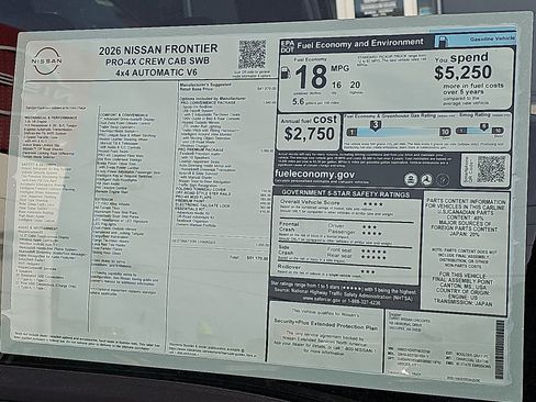 New 2026 Nissan Frontier PRO-4X w/ Pro Premium Package image 22