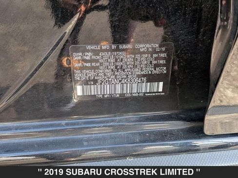 Used 2019 Subaru Crosstrek 2.0i Limited w/ Moonroof Package w/Navigation AWD/4WD image 38