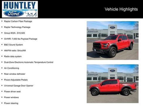 Used 2019 Ford F150 Raptor w/ Equipment Group 802A Luxury image 2