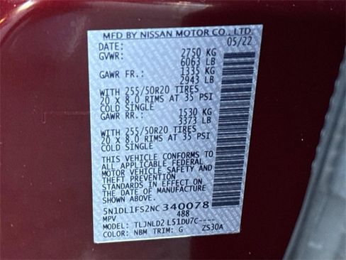 Used 2022 INFINITI QX60 Luxe w/ Cargo Package image 25