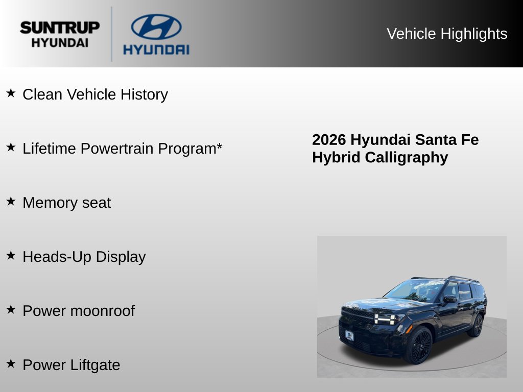 Certified 2026 Hyundai Santa Fe Calligraphy AWD/4WD image 8