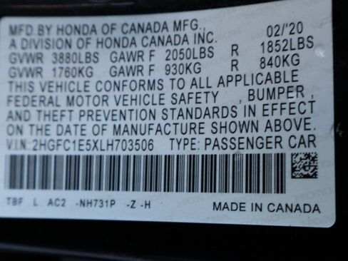 Used 2020 Honda Civic Si image 53