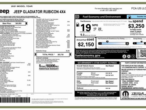 Certified 2021 Jeep Gladiator Rubicon image 4