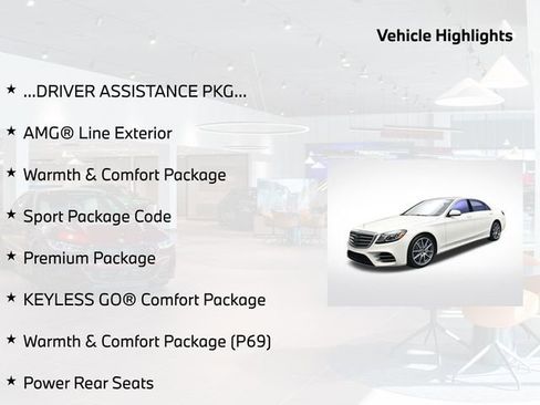 Used 2019 Mercedes-Benz S 560 S 560 w/ AMG Line Exterior image 5