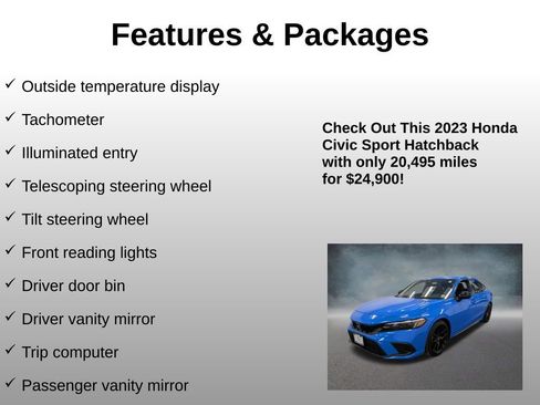 Certified 2023 Honda Civic Sport image 24
