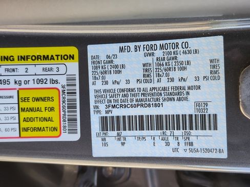 Used 2023 Ford Bronco Sport Outer Banks AWD/4WD image 34
