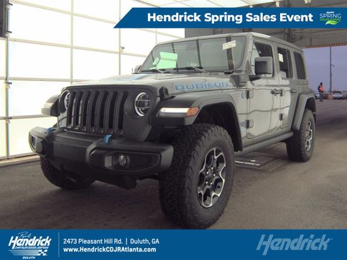 Used 2022 Jeep Wrangler Unlimited Rubicon 4xe w/ Cold Weather Group image 1