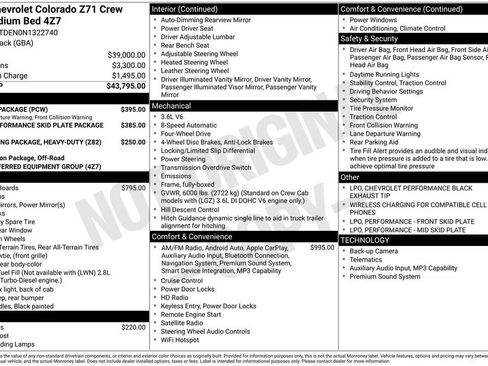 Certified 2022 Chevrolet Colorado Z71 w/ Safety Package AWD/4WD image 2