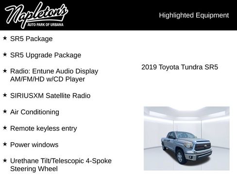 Used 2019 Toyota Tundra SR5 w/ SR5 Upgrade Package RWD image 4