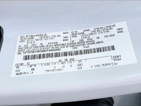 Used 2019 Ford F150 Raptor w/ Equipment Group 802A Luxury image 34