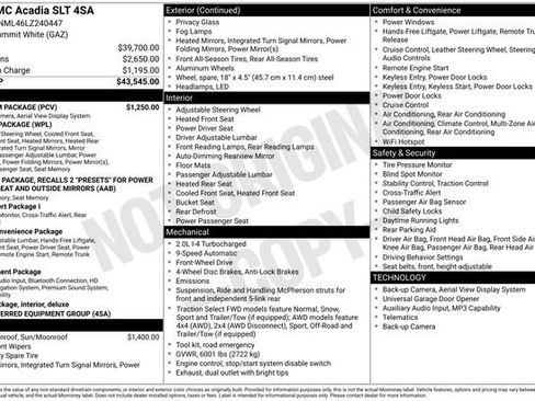 Used 2020 GMC Acadia SLT w/ Premium Package image 34