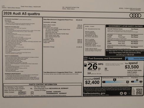 New 2026 Audi A5 2.0T Premium AWD/4WD image 39