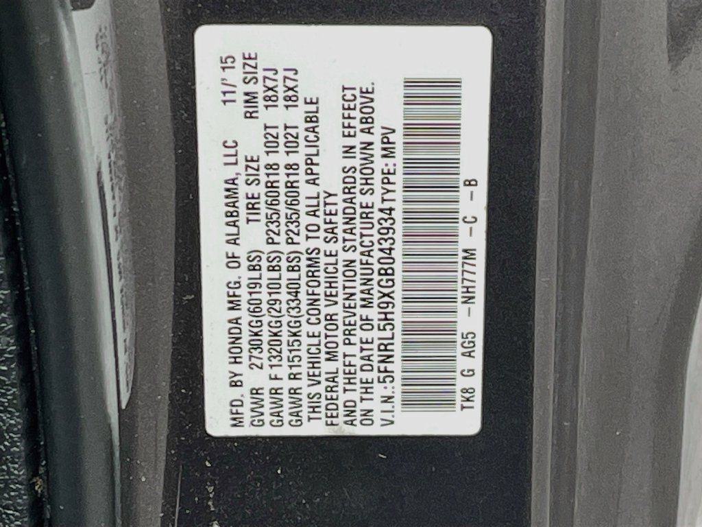 Used 2016 Honda Odyssey Touring image 14