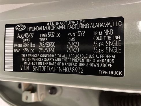 Used 2022 Hyundai Santa Cruz Limited AWD/4WD image 30