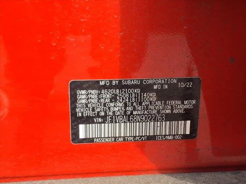 Used 2022 Subaru WRX Limited image 9