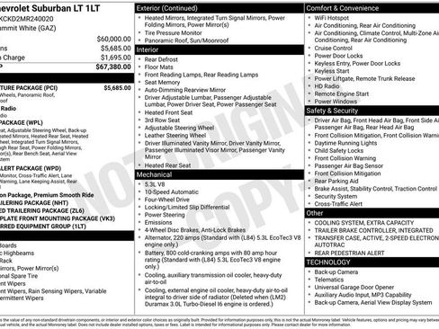 Used 2021 Chevrolet Suburban LT w/ LT Signature Package AWD/4WD image 27