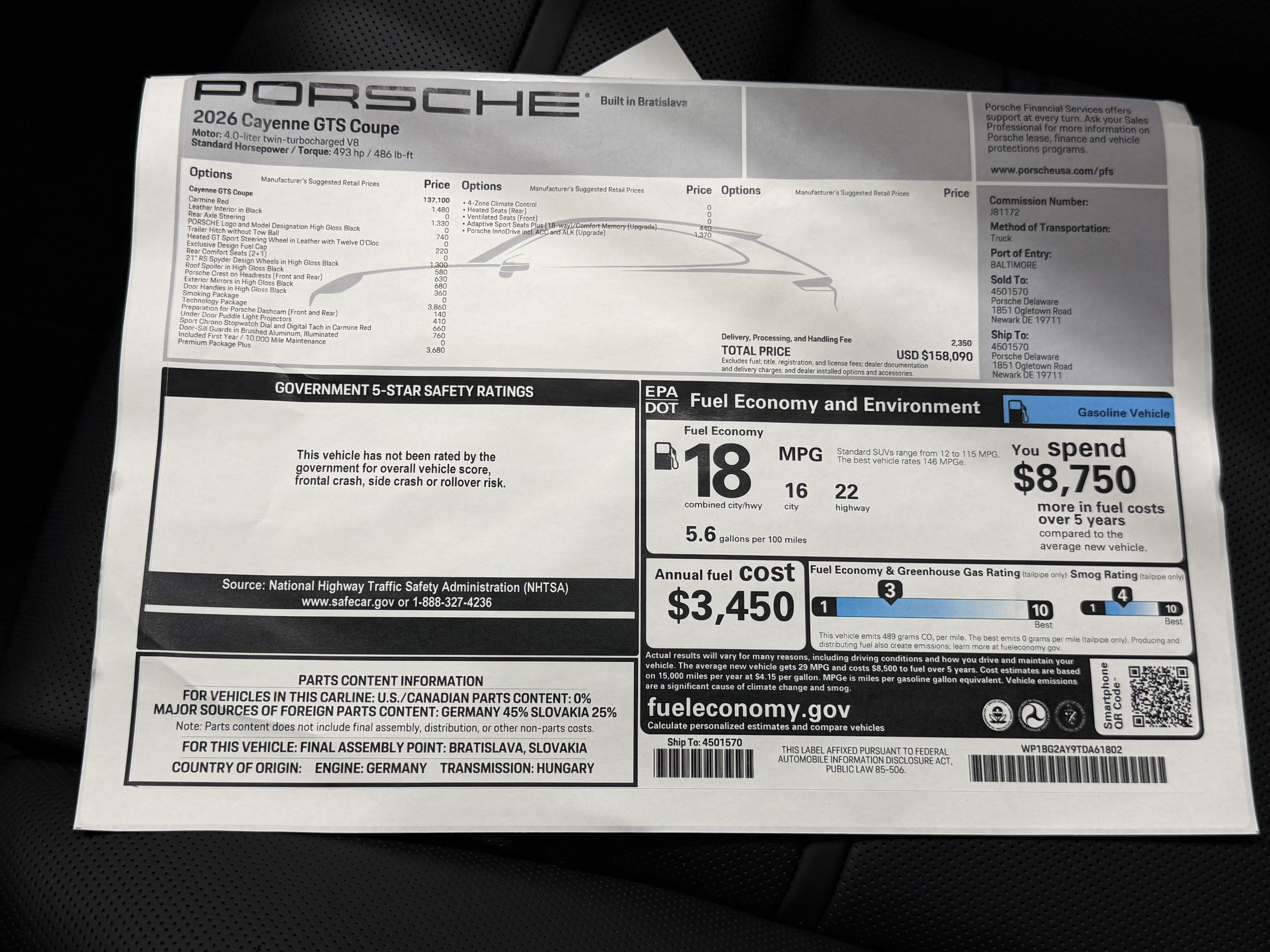 New 2026 Porsche Cayenne GTS AWD/4WD image 64