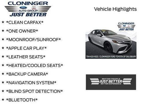 Used 2023 Toyota Camry XSE w/ Navigation Package FWD image 3