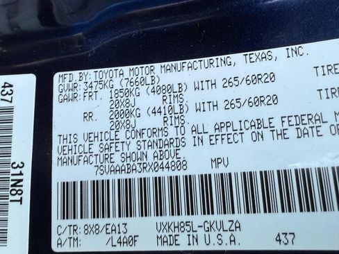 Certified 2024 Toyota Sequoia Limited w/ Tow Technology Package image 27