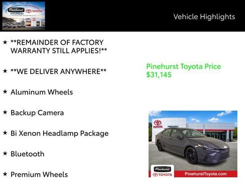 Certified 2025 Toyota Camry SE FWD image 20
