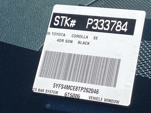 Certified 2026 Toyota Corolla SE FWD image 37