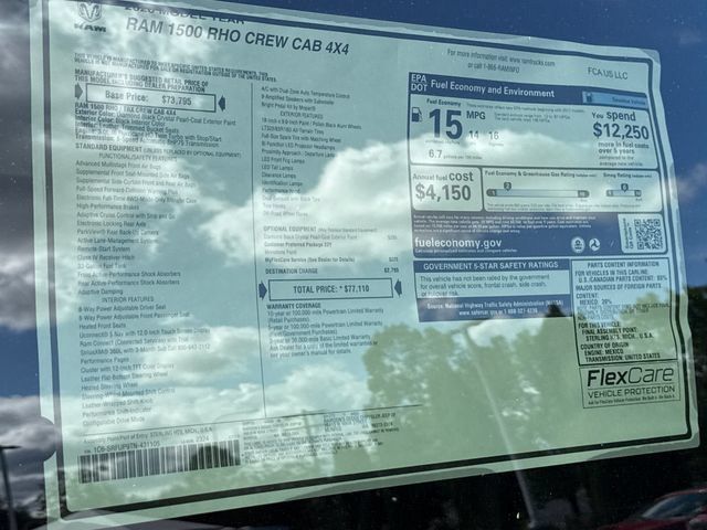 New 2026 RAM 1500 RHO AWD/4WD image 29