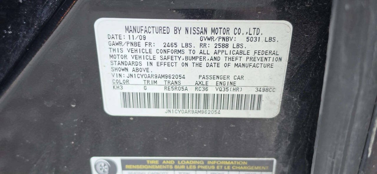 Used 2010 INFINITI M35 x w/ Technology Pkg AWD/4WD image 11