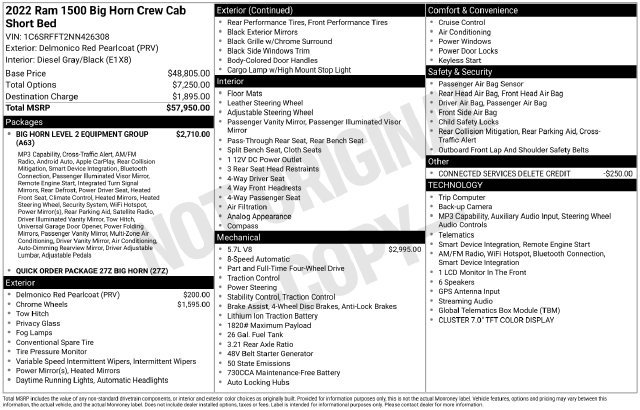 Used 2022 RAM 1500 Big Horn AWD/4WD image 2
