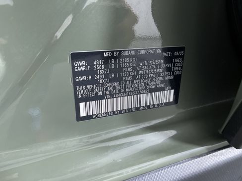 Certified 2025 Subaru Crosstrek 2.5i Sport w/ Crosstrek Mirror Package image 12