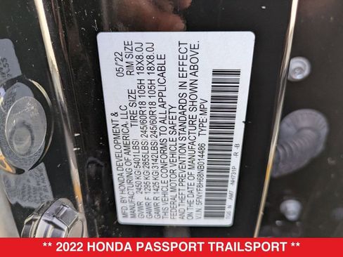Used 2022 Honda Passport TrailSport image 40