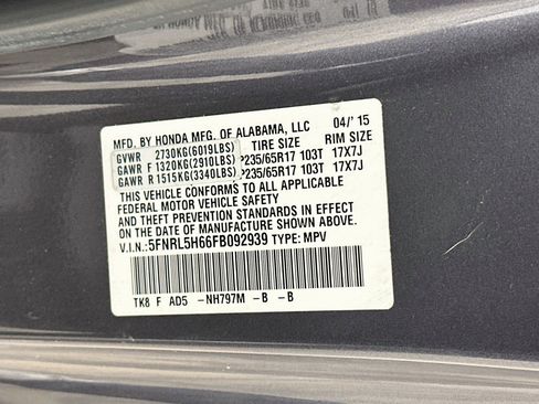 Used 2015 Honda Odyssey EX-L image 12